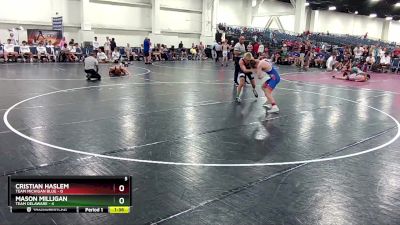 113 lbs Quarters & Wb (16 Team) - Mason Milligan, Team Delaware vs Cristian Haslem, Team Michigan Blue