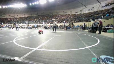 61 lbs Round Of 32 - Iver Garcia, Wagoner Takedown Club vs Barrett Homer, Mustang Bronco Wrestling Club