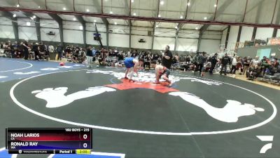 215 lbs Champ. Round 1 - Noah Larios, CA vs Ronald Ray, WA