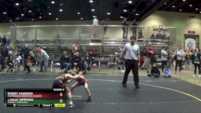 44/47 Round 5 - Emery Sanders, Contenders Wrestling Academy vs Logan Simpkins, Pursuit Wrestling