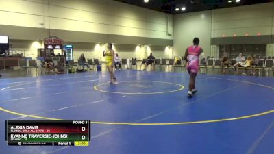 170 lbs Round 3 (16 Team) - Alexia Davis, Florida Girls All Stars vs Kyanne Traversie-Johnson, SD Heat
