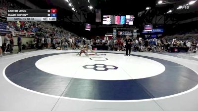 100 lbs Cons. Rd Of 64 - Carter Lirgg, SC vs Blaze Sevigny, SD