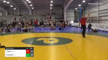 100 lbs Semifinal - Landon Sidun, Young Guns Blue vs Philip Montes, Roundtree Wrestling Academy