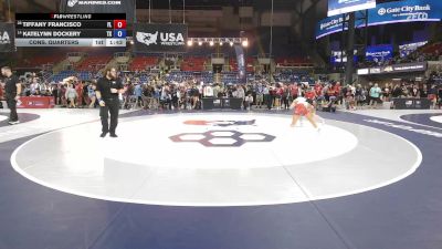 100 lbs Cons. Quarters - Tiffany Francisco, FL vs Katelynn Dockery, TX