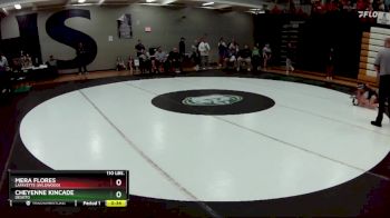 110 lbs. Cons. Round 5 - Cheyenne Kincade, DeSoto vs Mera Flores, Lafayette (Wildwood)