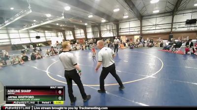 61 lbs 1st Place Match - Jayna Whitford, Sanderson Wrestling Academy vs Adeline Sharp, Uintah