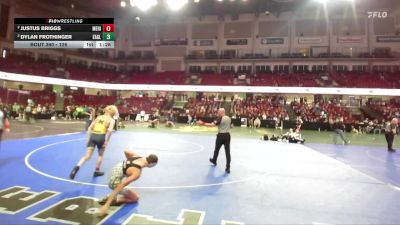 126 lbs Semifinal - Dylan Frothinger, Eagle vs Justus Briggs, Meridian