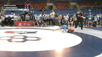 150 lbs Champ. Rd Of 64 - Brock Claypool, Illinois vs Landon Quiroga, Florida