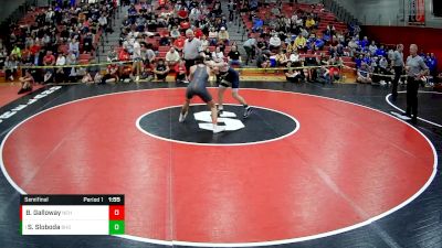 127 lbs Semifinal - Santino Sloboda, Butler Hs vs Bryson Galloway, North East Hs