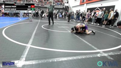 80 lbs Consi Of 8 #2 - Creede Prier, Vian Wrestling Club vs Bryce Harlin, Muskogee Rougher Youth Wrestling