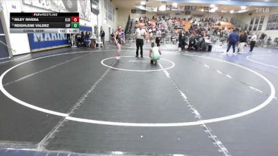 100 lbs Cons. Semi - Reighlene Valdez, Poly/Long Beach vs Riley Rivera, Elsinore