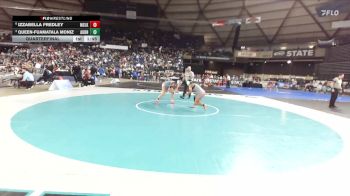Girls 4A 190 lbs Quarterfinal - Queen-Fuamatala Moniz, Auburn (Girls) vs Izzabella Fredley, Moses Lake (Girls)