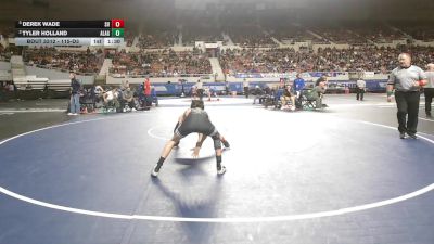 115-D3 Semifinal - Derek Wade, Sahuarita High School vs Tyler Holland, American Leadership Academy - Gilbert North