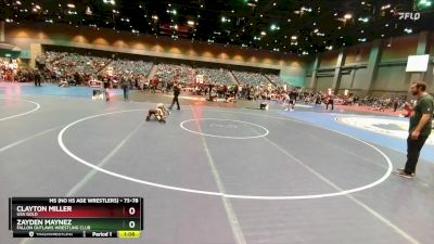 73-78 lbs Round 3 - Clayton Miller, USA Gold vs Zayden Maynez, Fallon Outlaws Wrestling Club