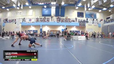 157 lbs Cons. Round 5 - Lucas Stohel, Highland vs Tristan Ha`o, Syracuse