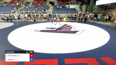 132 lbs Rnd Of 128 - Clinton Thompson Jr, FL vs Lance Draper, WA