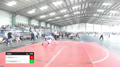 130 lbs Quarterfinal - Carson Brown, Prtc vs David Prettyboy, Other Team