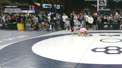 150 lbs Cons. Sub-quarters - Bobby Duffy, New Jersey vs Matthew Santoro, Pennsylvania