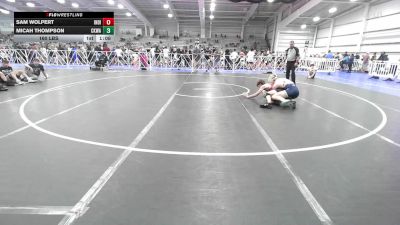 160 lbs Rr Rnd 1 - Sam Wolpert, Indiana Outlaws Yellow vs Micah Thompson, CKWA