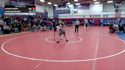 141 lbs Finals (2 Team) - Jacob Hillshafer, Lakeland vs Hayden Mason, Huntingdon