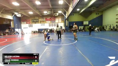 215 lbs Champ. Round 2 - Cesar Moreno, Cerritos vs Nelson Lacona, Dana Hills