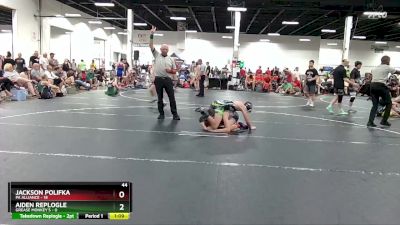 120 lbs Round 5 (6 Team) - Aiden Replogle, Grease Monkey`s vs Jackson Polifka, PA Alliance