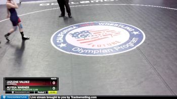 117 lbs Cons. Round 2 - Jazlene Valdez, California vs Alyssa Warner, The Laboratory (Wrestling Club)