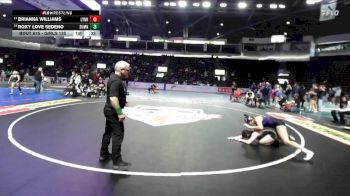 Girls 135 lbs Cons. Round 5 - Brianna Williams, Lynnwood (Girls) vs Roxy Love Sedeno, Sumner (Girls)
