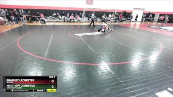 144 lbs Cons. Round 3 - Bradley Ledbetter, MOLINE vs Matthew Cornfield, Chicago (MARIST)