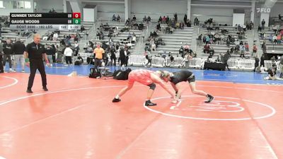 182 lbs 5th Place - Gunner Taylor, OH vs Gauge Woods, OH