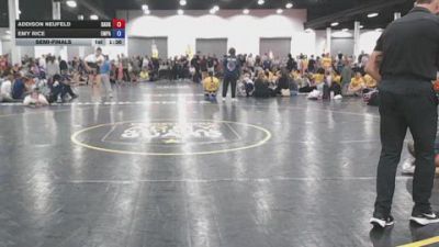 105 lbs Semifinal - Addison Neufeld, Daughters Of Zion - GK12E vs Emy Rice, Emprye Wrestling - GK12E