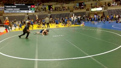105 lbs 3rd Place Match - Isaac Davis, UNC (United North Central) vs Camden Crosby, Big Lake