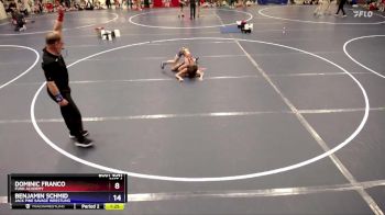 87 lbs Cons. Round 1 - Dominic Franco, Funk Academy vs Benjamin Schmid, Jack Pine Savage Wrestling