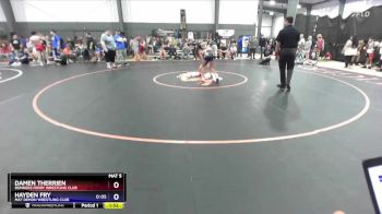 87 lbs Cons. Semi - Damen Therrien, Bonners Ferry Wrestling Club vs Hayden Fry, Mat Demon Wrestling Club