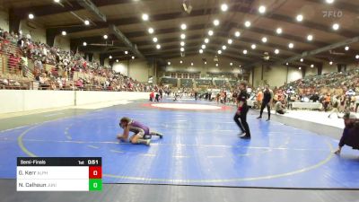 65-75 lbs Semifinal - Grace Kerr, Alpha Wrestling Club vs Nora Calhoun, Junior Indian Wrestling