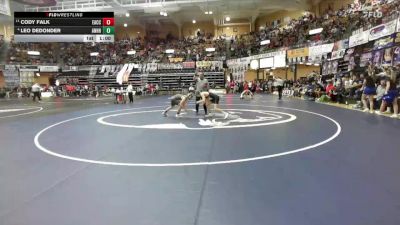 132 lbs Cons. Round 2 - Cody Falk, Effingham-Atchison Co Community Hs vs Leo DeDonder, Allen-Northern Heights Hs