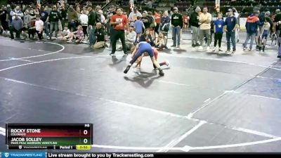 86 lbs 5th Place Match - Jacob Solley, Pikes Peak Warriors Wrestling vs Rocky Stone, Colorado