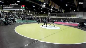 157 lbs Cons. Round 5 - Peter Brown, Canyon Springs vs Travis Ledesma, Paloma Valley