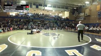 155lbs 1st Place Match - Eloise Woolsey, Cleveland (Girls) vs Bailey Parker, Peninsula (Girls)