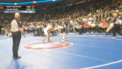 165 Class 1 lbs 1st Place Match - Grant Rodriguez, Cole Camp vs Collin Moore, North Callaway