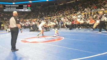 165 Class 1 lbs 1st Place Match - Grant Rodriguez, Cole Camp vs Collin Moore, North Callaway