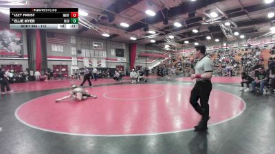 115 lbs Cons. Semi - Izzy Frost, Northview vs Ellie Myer, Victor Valley
