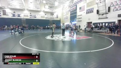 120 lbs Quarterfinal - Cash Eylar, Ellensburg vs Johnny Blancas, Quincy