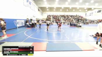 215 lbs Round 2 - Daniel Escobedo, Dominator vs Hayden Sheridan, Team Thunder