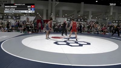 79 lbs Cons. Round 2 - Nikita Smatov, World Team Training Center vs Kelly Little, California
