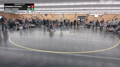 91 lbs Final - Broderick Whitman, Port Crane vs Wesley Stevens, Moravia