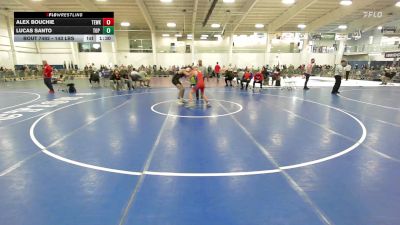 143 lbs Quarterfinal - Alex Bouchie, Tewksbury vs Lucas Santo, Top Flight Wrestling Academy