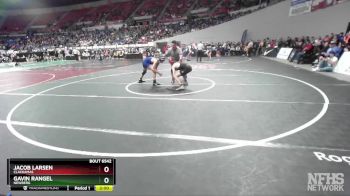 6A-132 lbs Semifinal - Jacob Larsen, Clackamas vs Gavin Rangel, Newberg