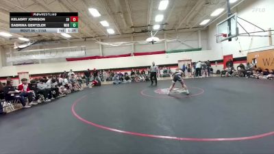 115A Round 1 - Sabrina Gentzler, Worland High School vs Keladry Johnson, Star Valley