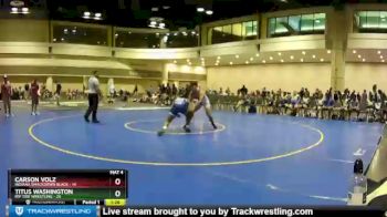 170 lbs Round 2 (10 Team) - Carson Volz, Indiana Smackdown Black vs Titus Washington, Rip Tide Wrestling